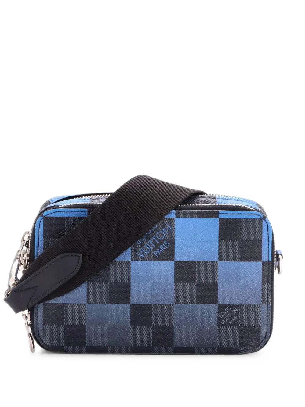Louis Vuitton Pre-Owned Alpha Wearable Wallet Limited Edition Damier Graphite Giant crossbody bag - Blau