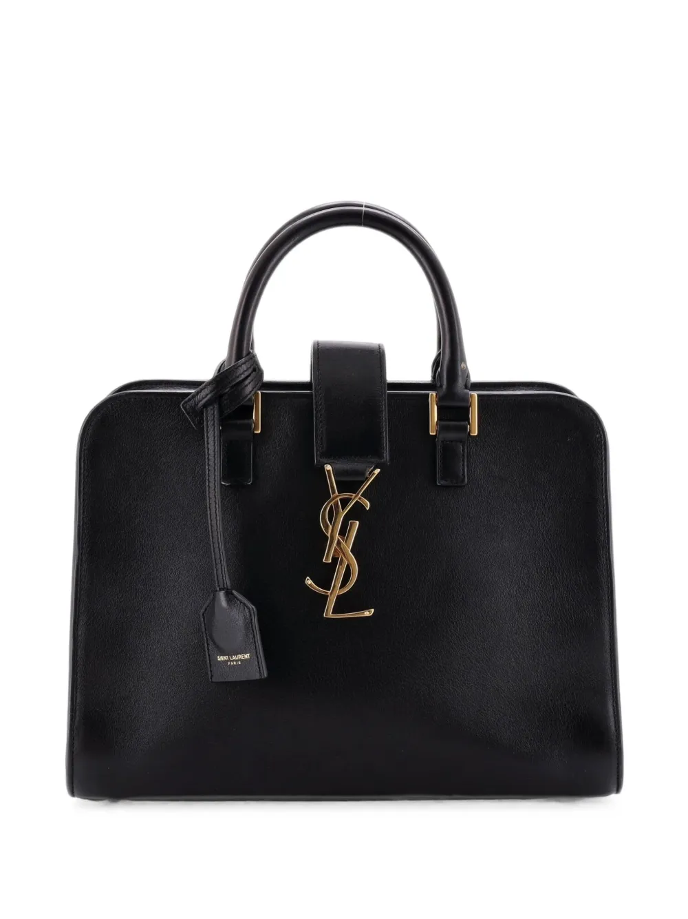 Saint Laurent Pre-Owned Monogram Cabas Leather Baby satchel - Schwarz