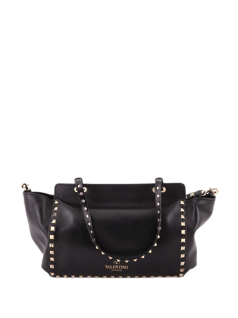 Valentino Garavani Pre-Owned Rockstud Soft Leather Small tote bag - Schwarz
