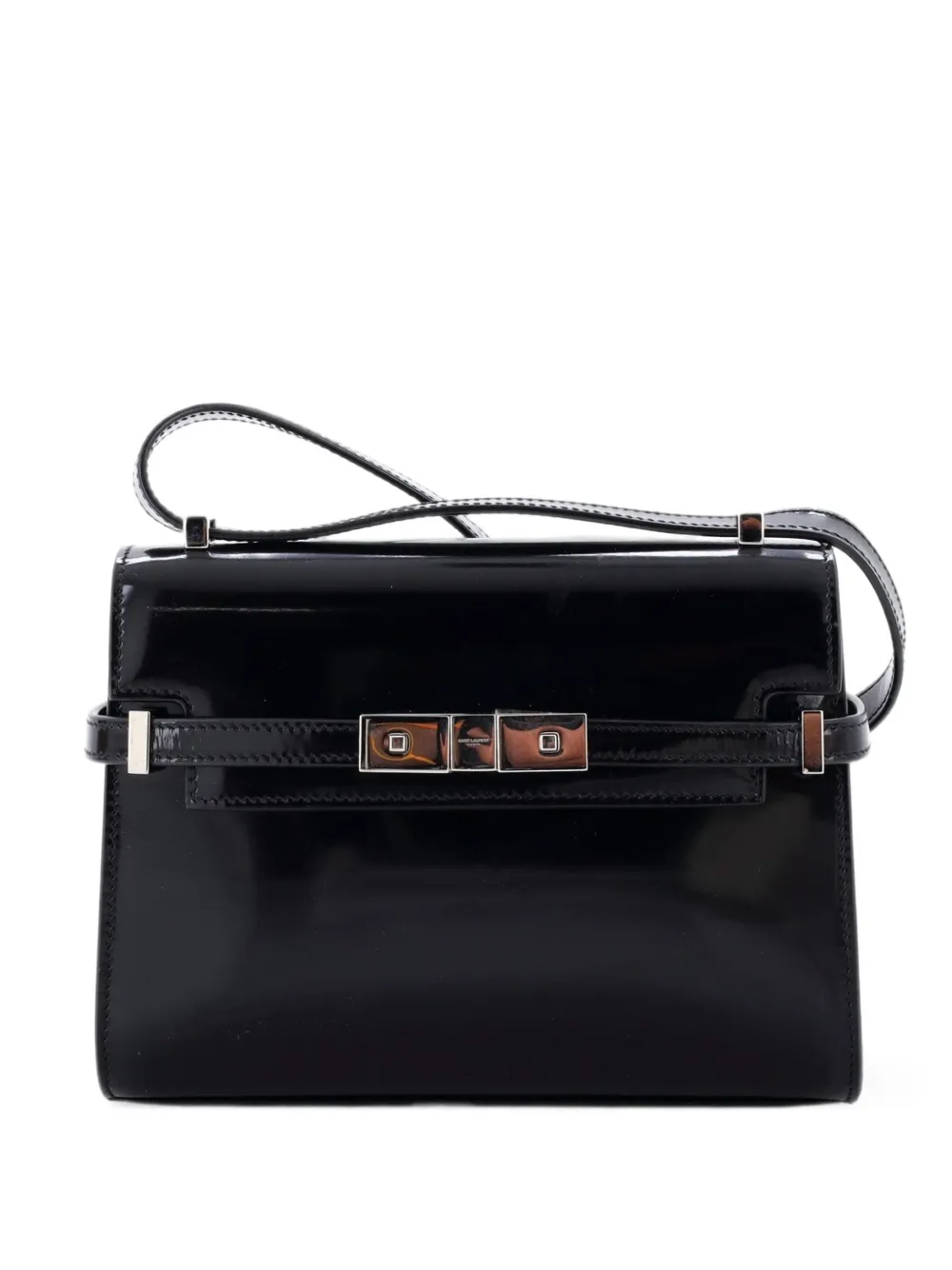 Saint Laurent Pre-Owned Mini Manhattan Umhängetasche aus Leder - Schwarz