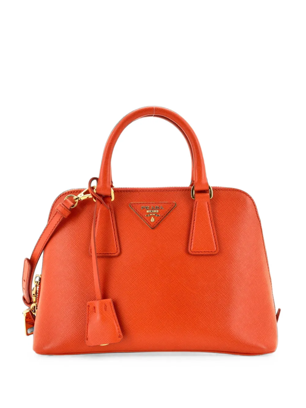 Prada Pre-Owned Promenade Bag Saffiano Leather Small satchel - Arancione