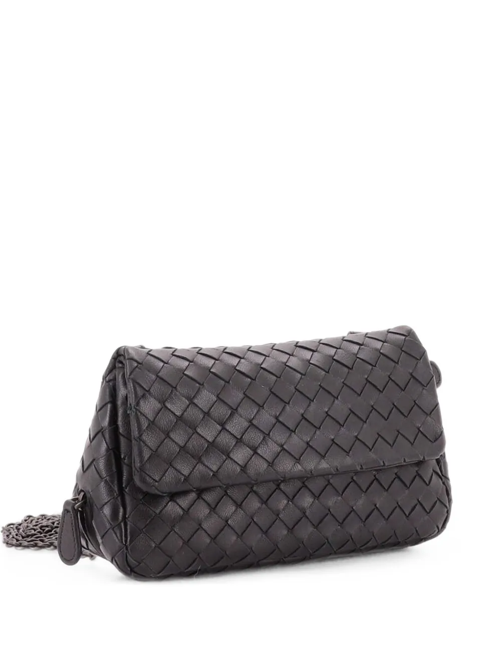 Bottega Veneta Pre-Owned Expandable Chain Intrecciato Nappa Small crossbody bag - Nero