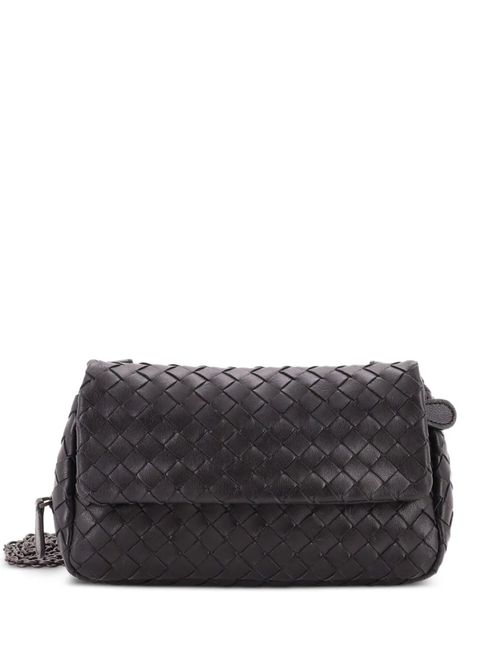 Bottega Veneta Pre-Owned Expandable Chain Intrecciato Nappa Small crossbody bag - Nero