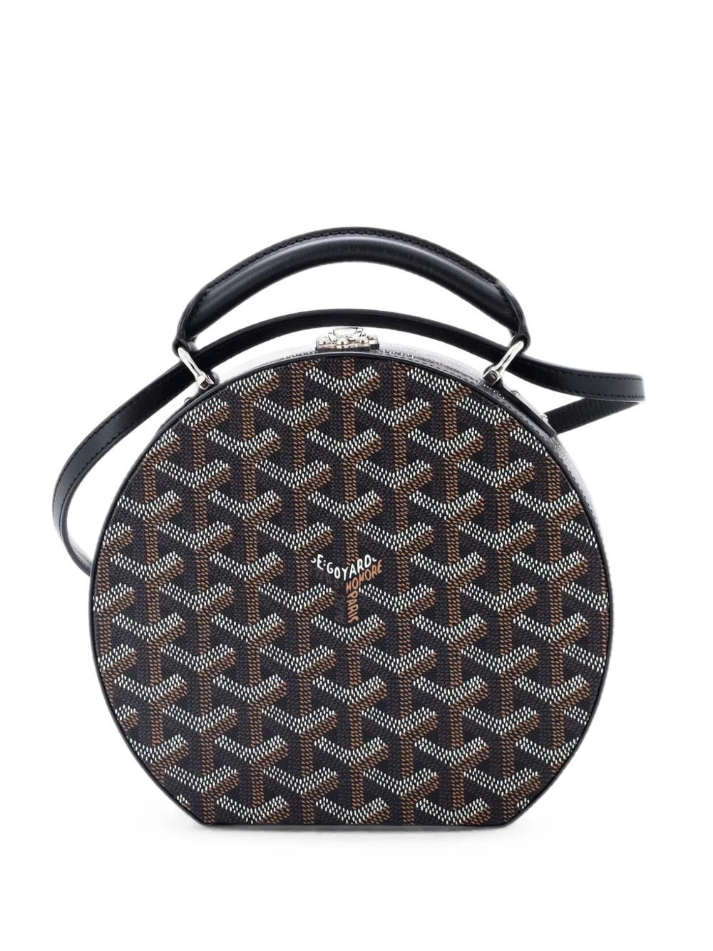 Goyard Pre-Owned Alto Hatbox Satchel-Tasche aus beschichtetem Canvas - Schwarz