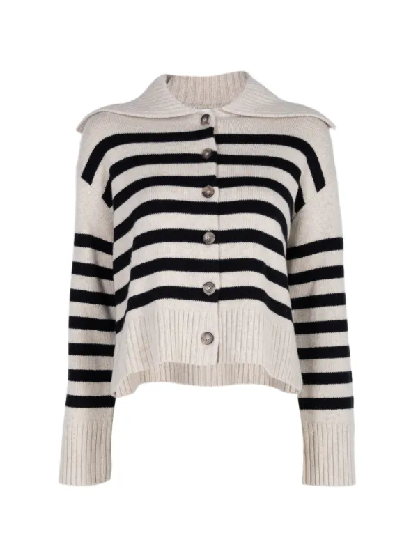 Altuzarra Rainger Striped Cardigan in Neutrals