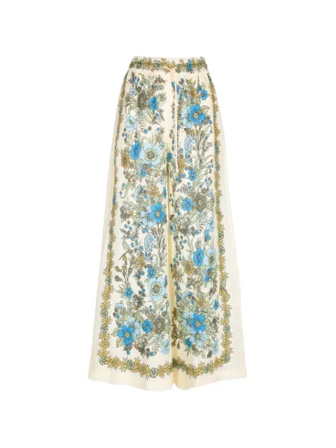 ALEMAIS pantalones Sophia con motivo floral