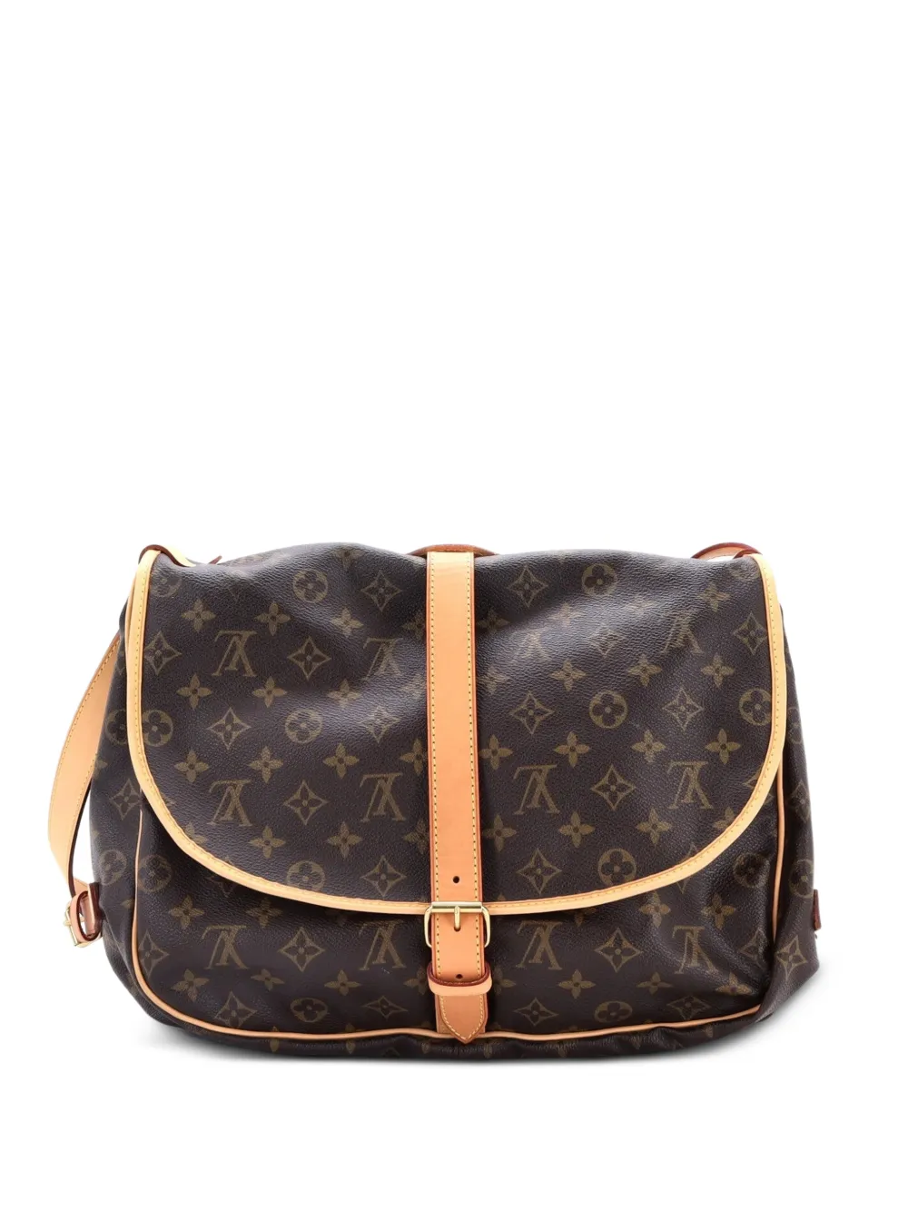 Louis Vuitton Pre-Owned Saumur Handbag Monogram Canvas 35 crossbody bag - Marrone