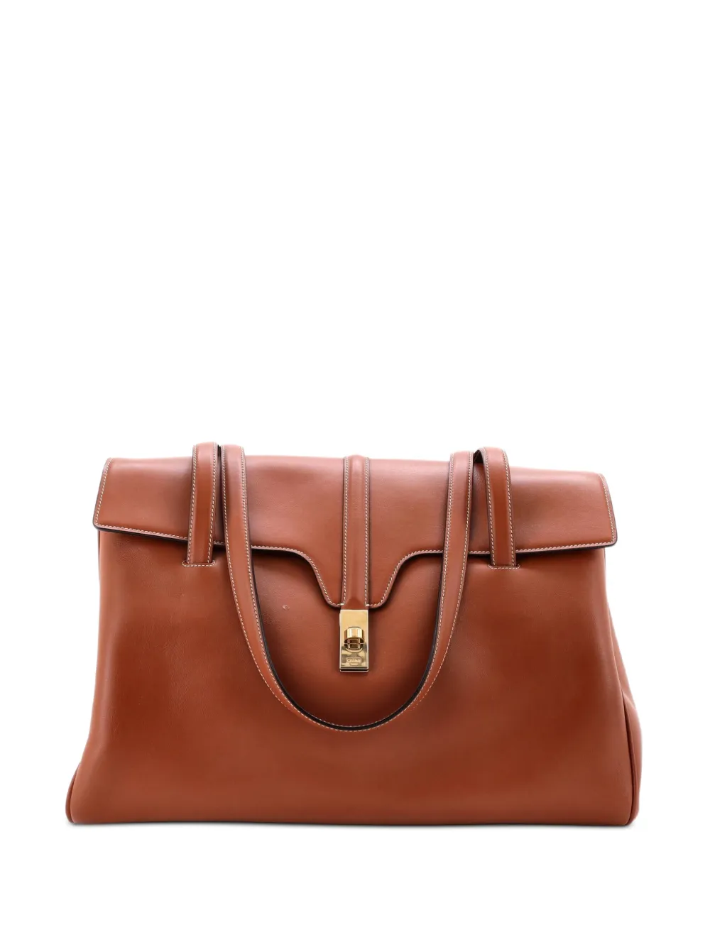 Celine Pre-Owned Soft 16 Bag Smooth Calfskin Large shoulder bag - Marrone
