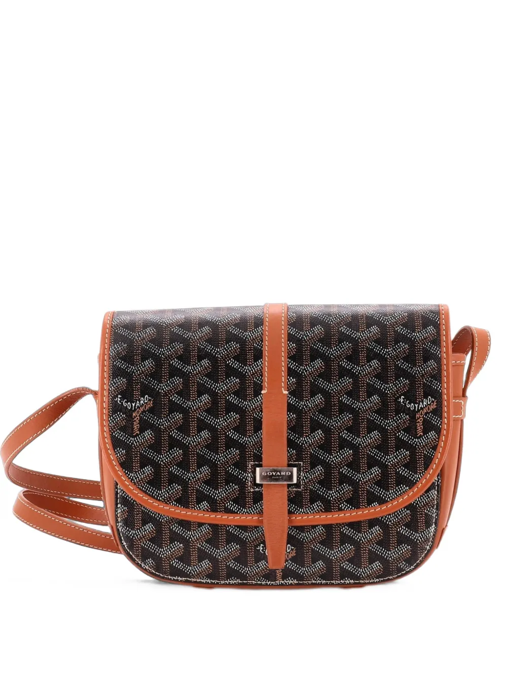 Goyard Pre-Owned Belvedere II Messenger Bag Coated Canvas PM crossbody bag - Braun