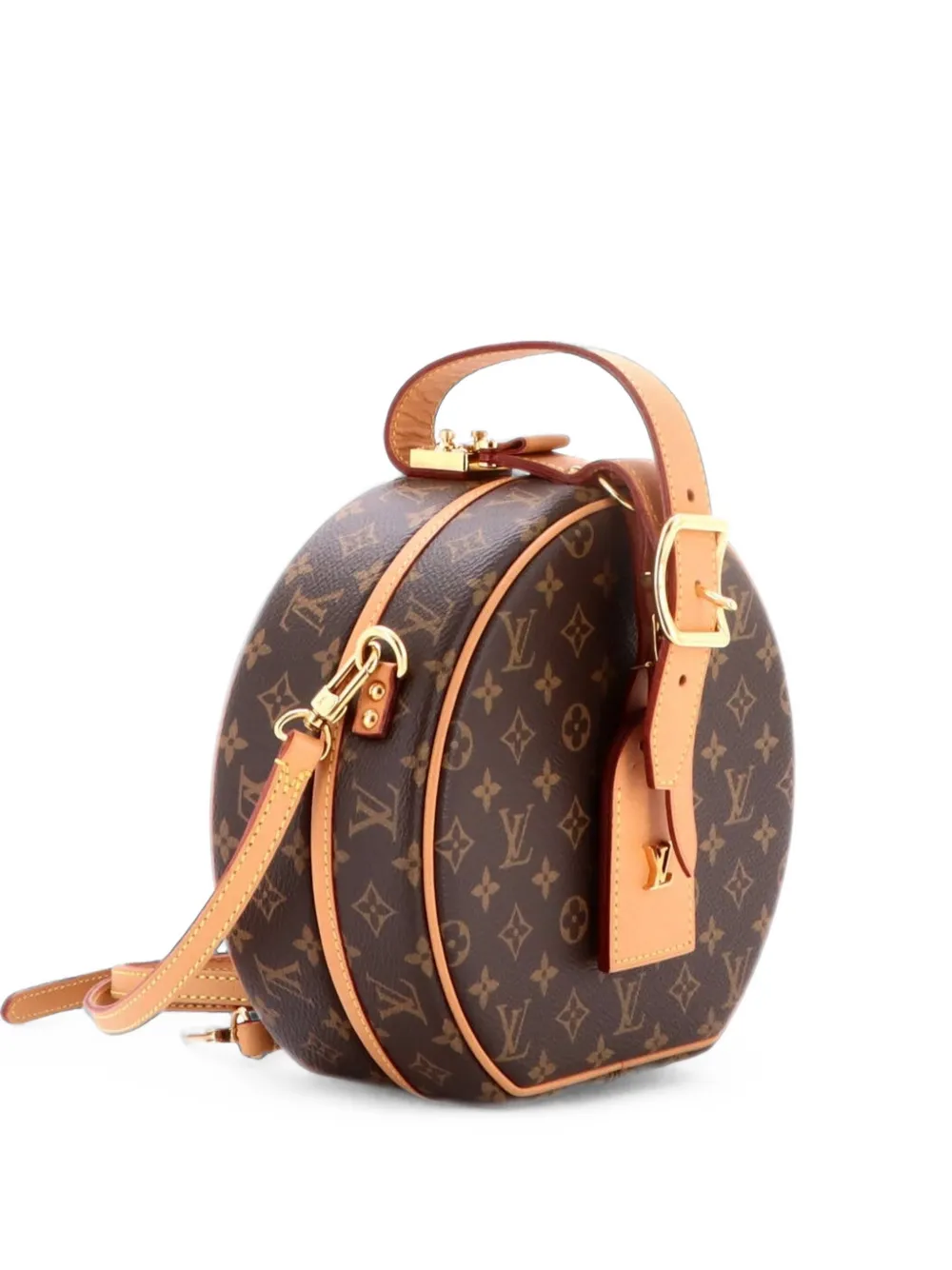 Louis Vuitton Pre-Owned Petite Boite Chapeau Umhängetasche aus Canvas mit Monogramm - Braun