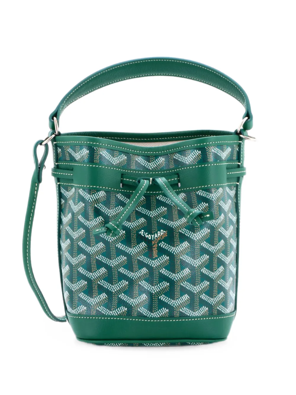 Goyard Pre-Owned Beschichtete Petit Flot PM Canvas-Beuteltasche - Grün