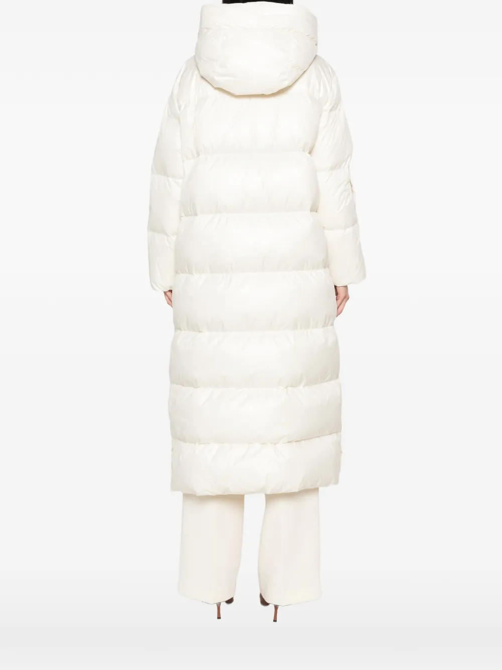 TWINSET Gewatteerde jas met capuchon Wit