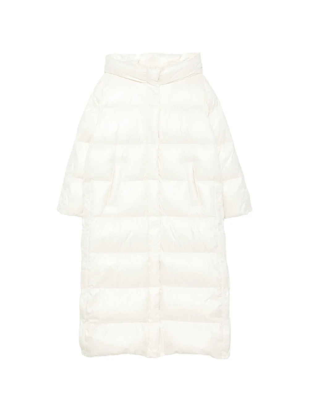 TWINSET quilted hooded coat - Bianco