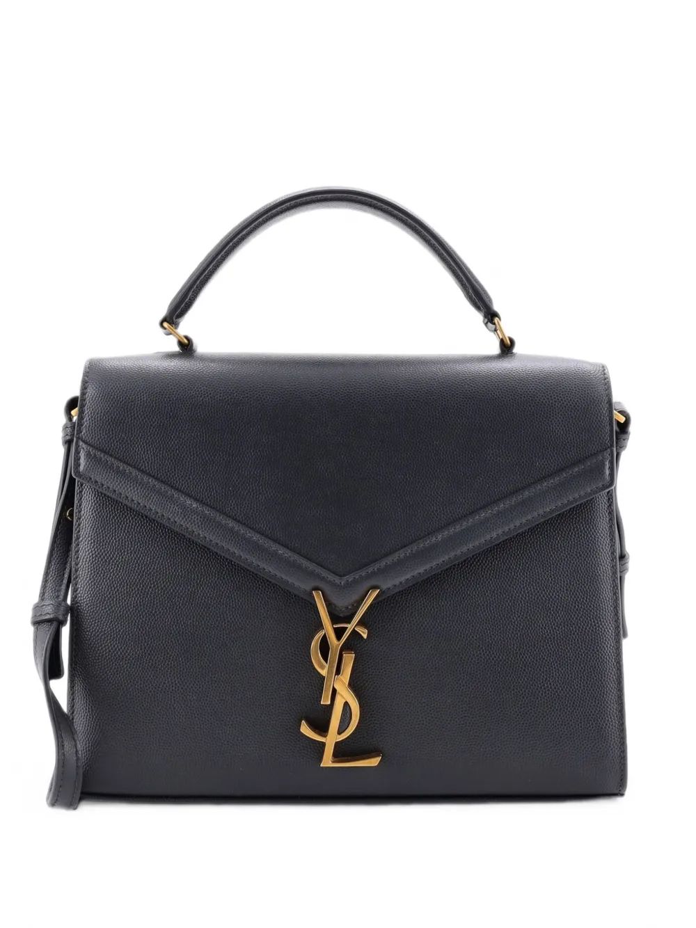 Saint Laurent Pre-Owned Cassandra Top Handle Bag Leather Medium satchel - Grau