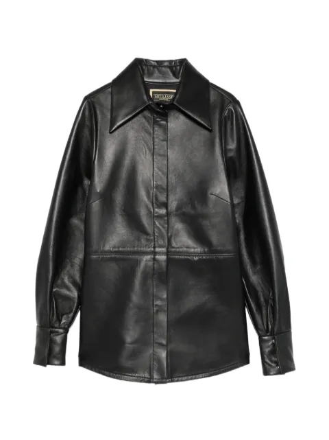 MITILIANE COUTURE leather long-sleeve shirt
