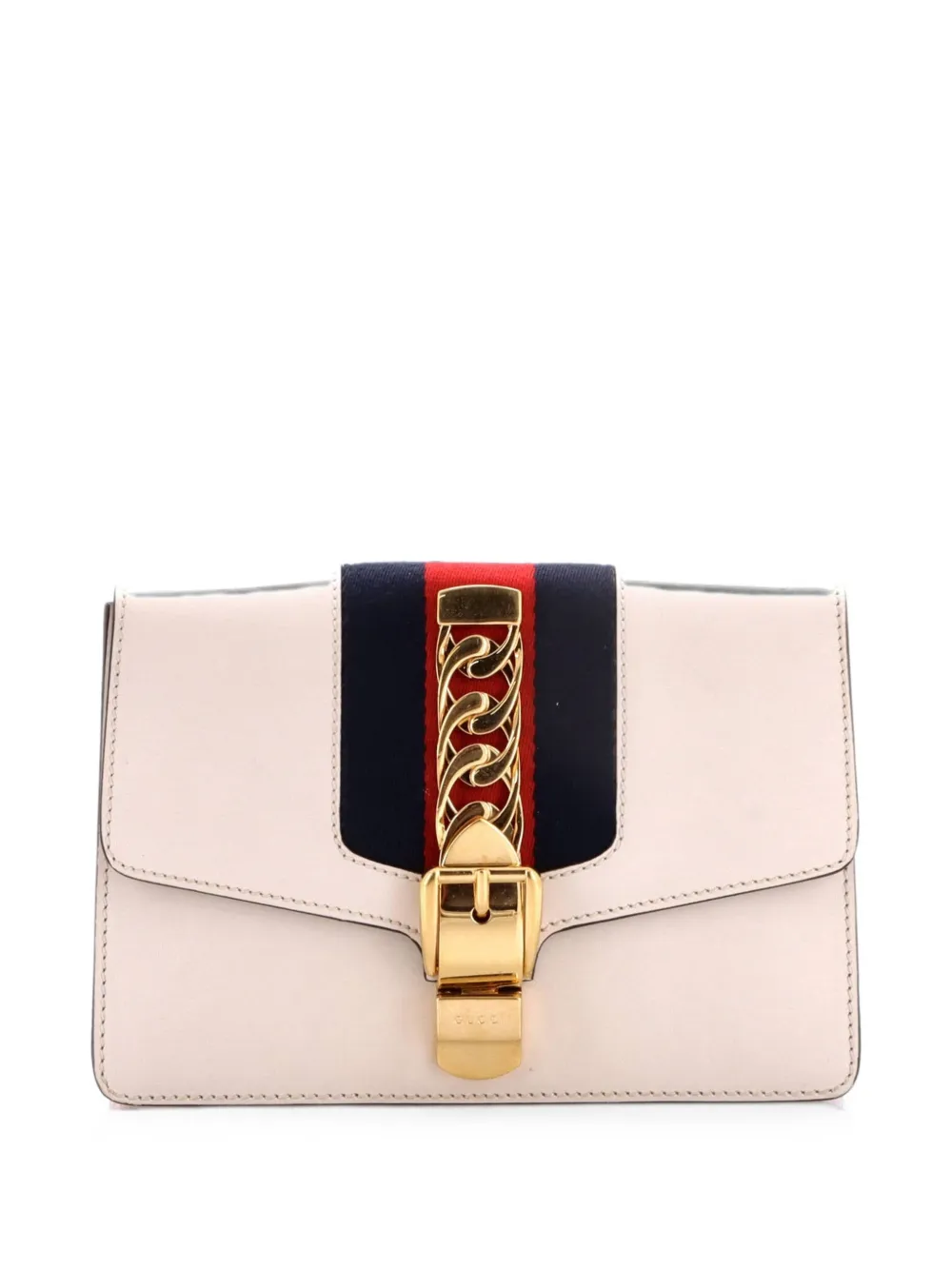 Gucci Pre-Owned Sylvie Schultertasche aus Leder - Weiß