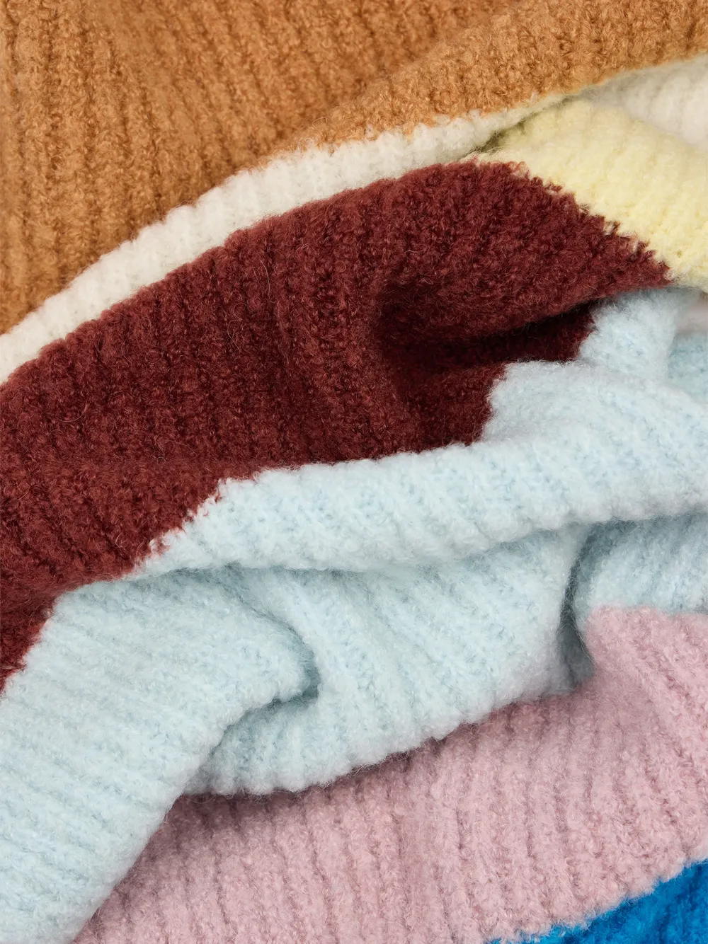 Paul Smith Swirl Plush Scarf in Pink, view 4