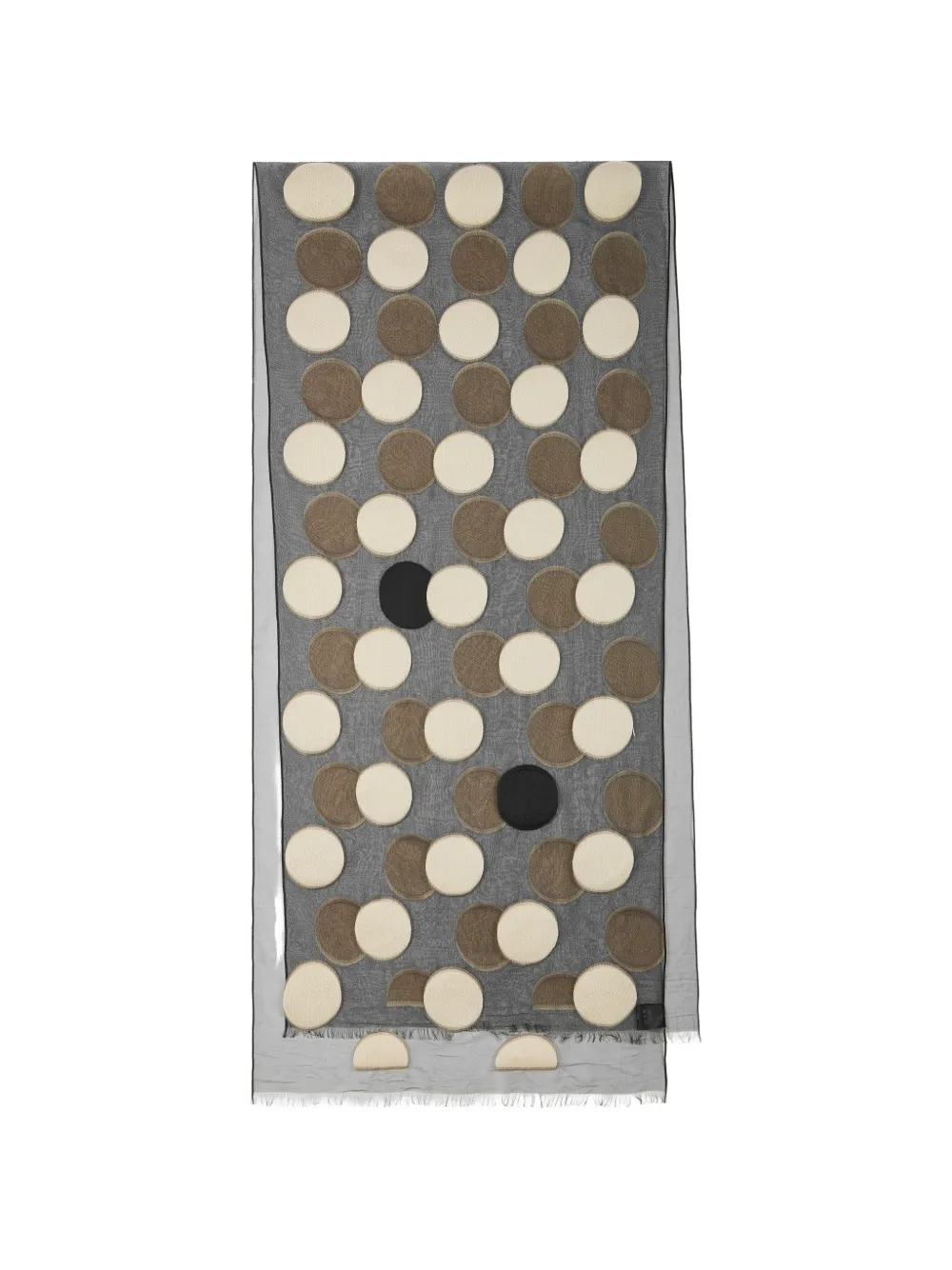 Paul Smith Transparenter Schal mit Polka Dots - Grau