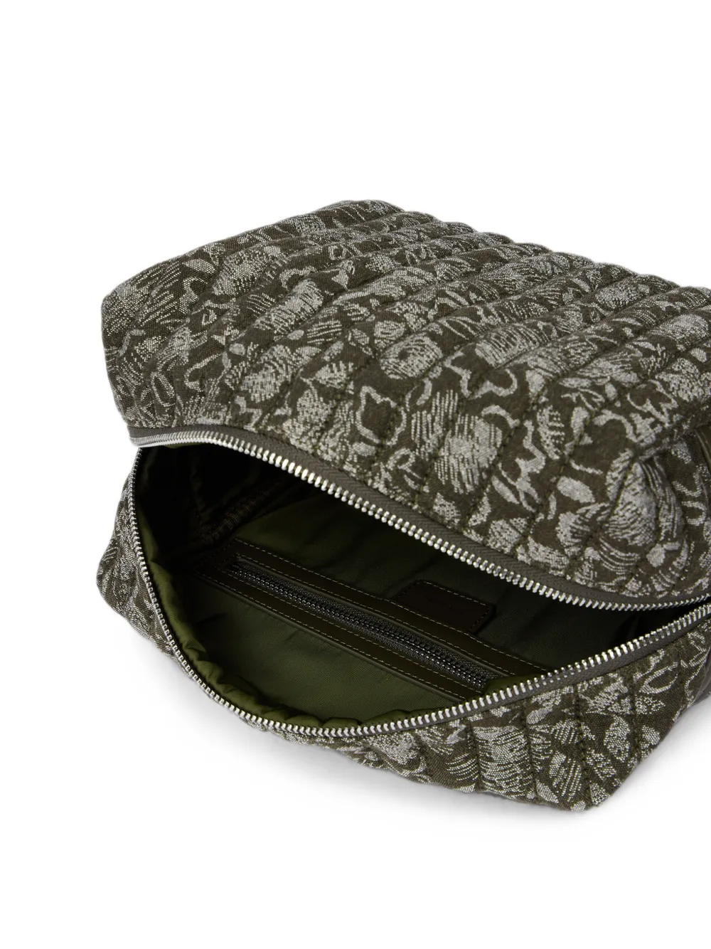 Paul Smith Gewatteerde make-uptas met bloemen-print Groen