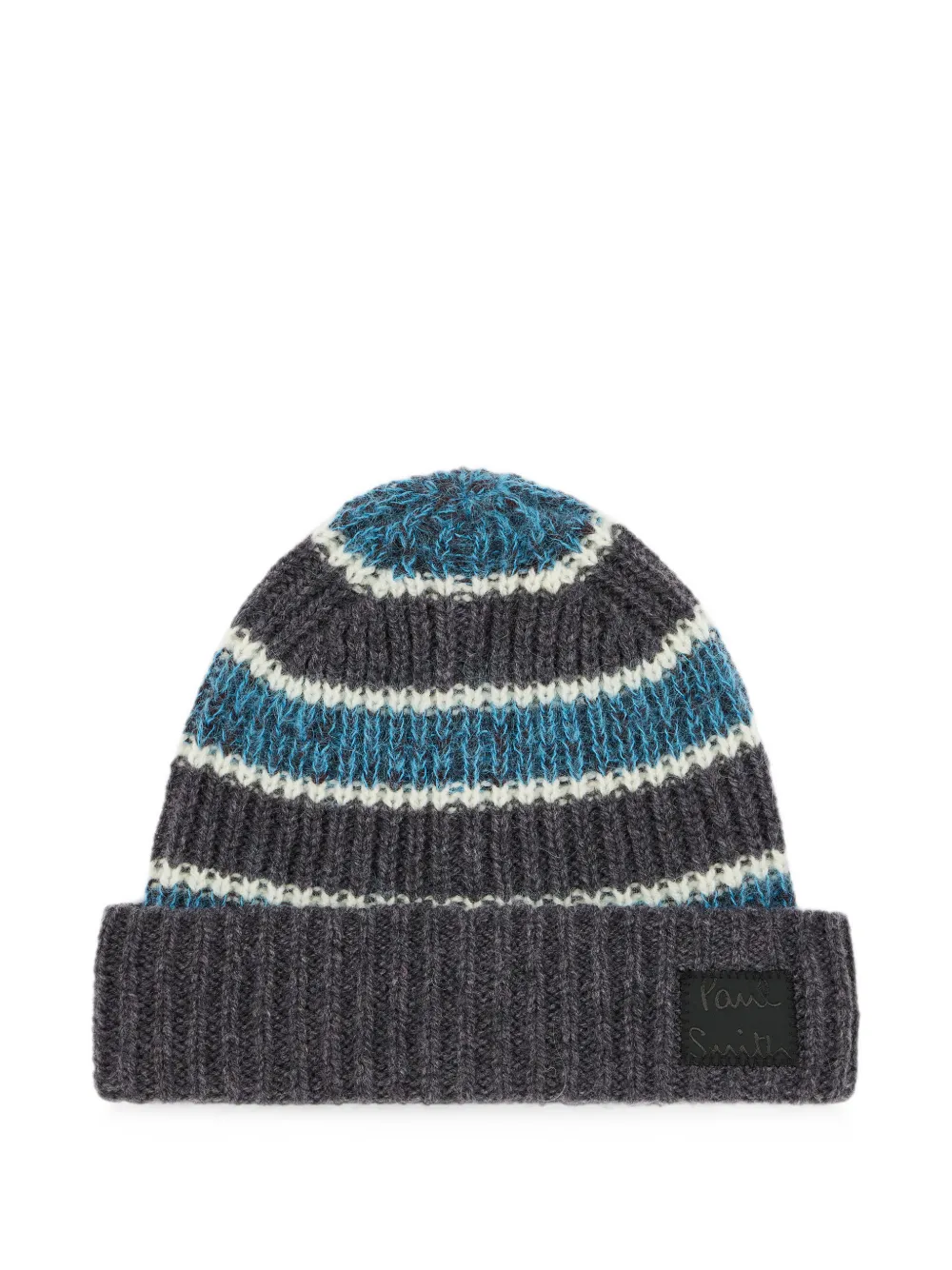 Paul Smith Gestreepte muts van mohairblend Grijs