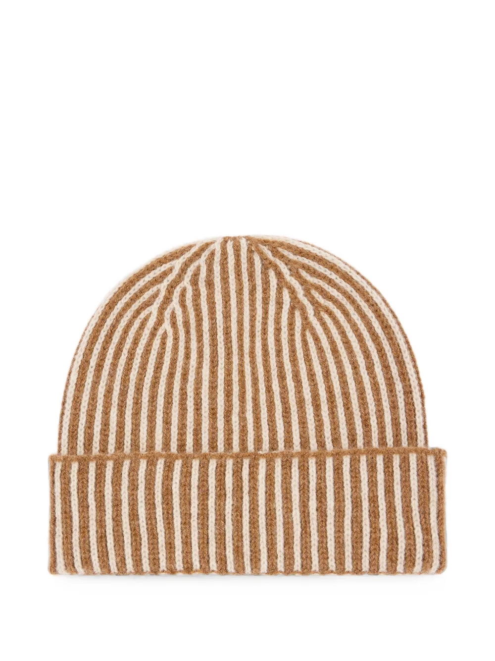 Paul Smith Geribbelde muts van lamswol Bruin