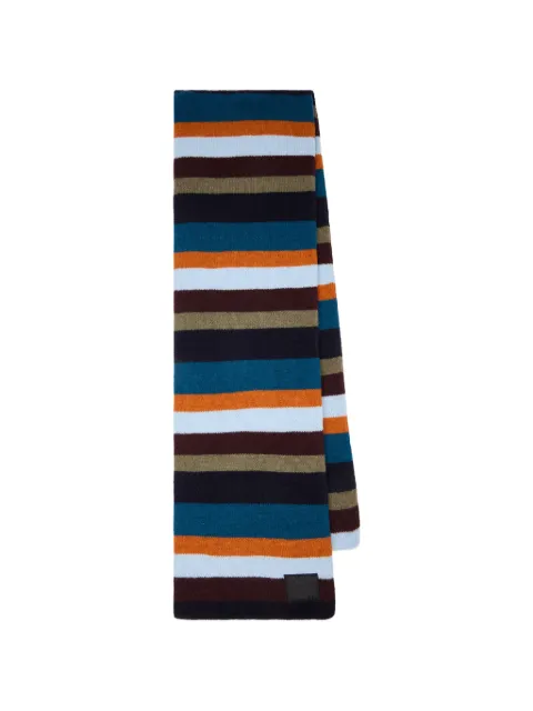 Paul Smith blue stripe lambswool scarf