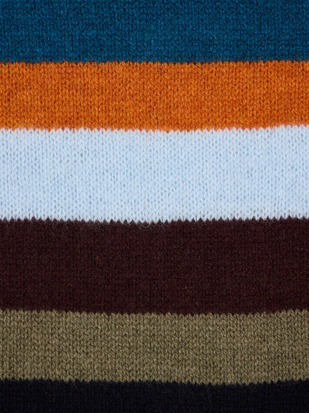 Paul Smith Gestreepte lamswollen sjaal Blauw