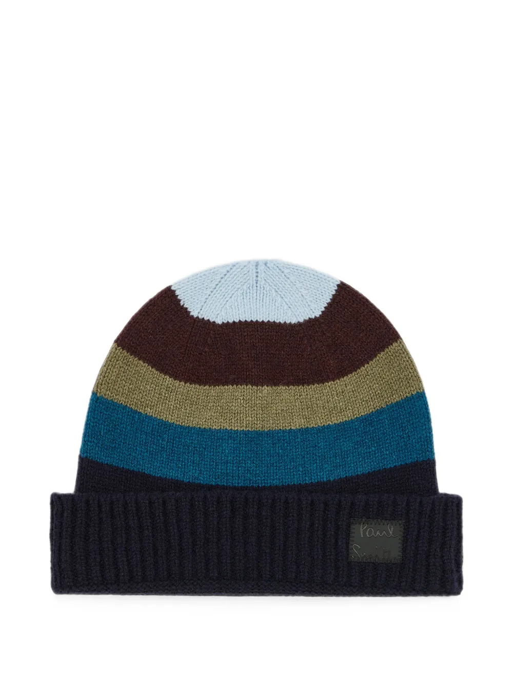 Paul Smith blue stripe wool beanie