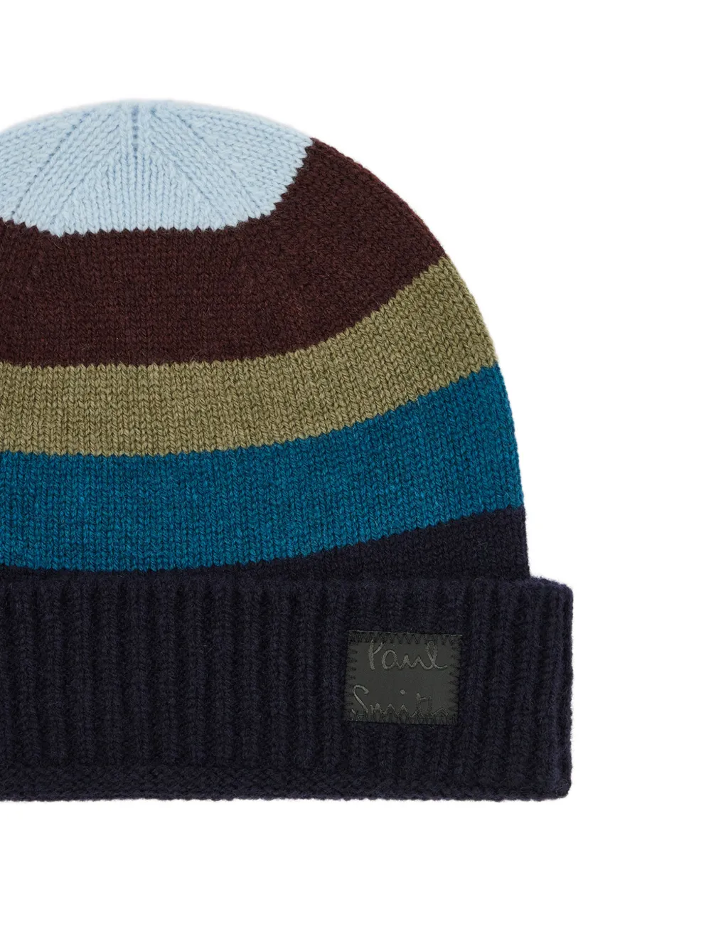 Paul Smith Wollen muts met blauwe streep