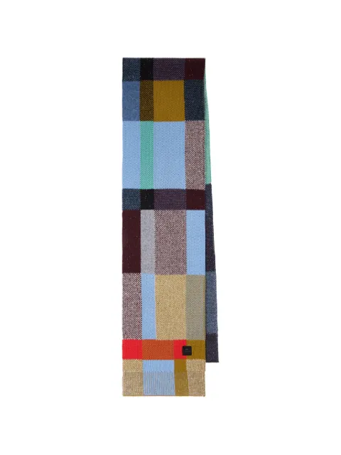 Paul Smith wool-cotton colour-block scarf