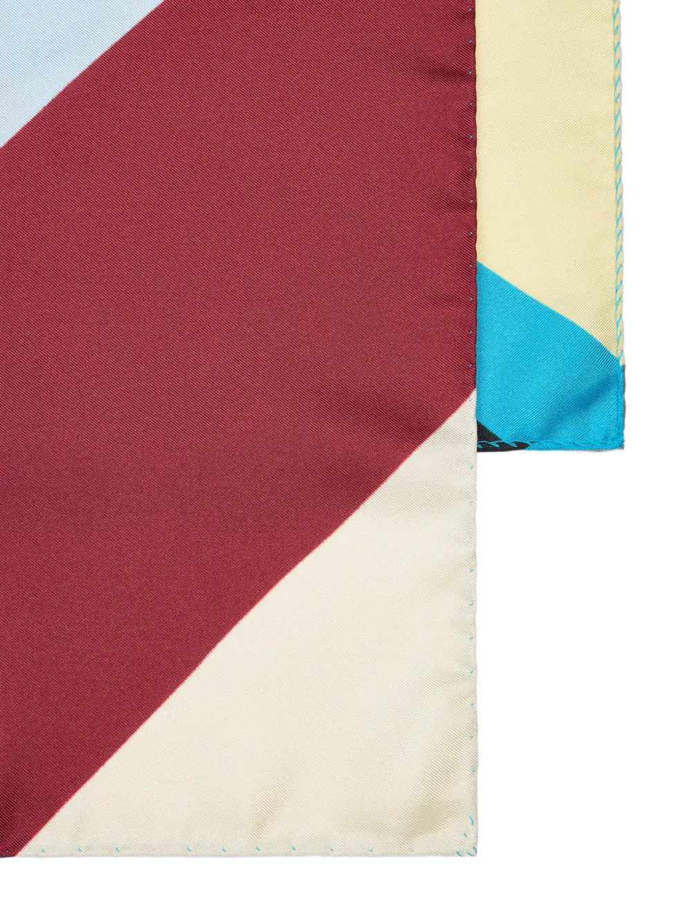 Paul Smith Swirl zijden sjaal Rood
