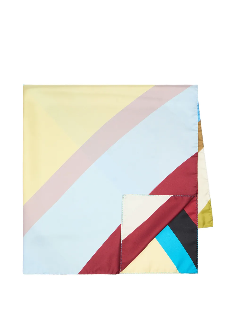 Paul Smith Swirl zijden sjaal Rood