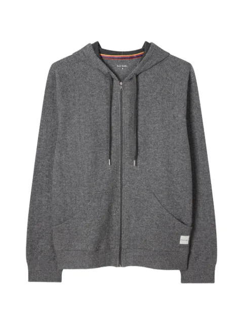 Paul Smith grey waffle lounge zip hoodie
