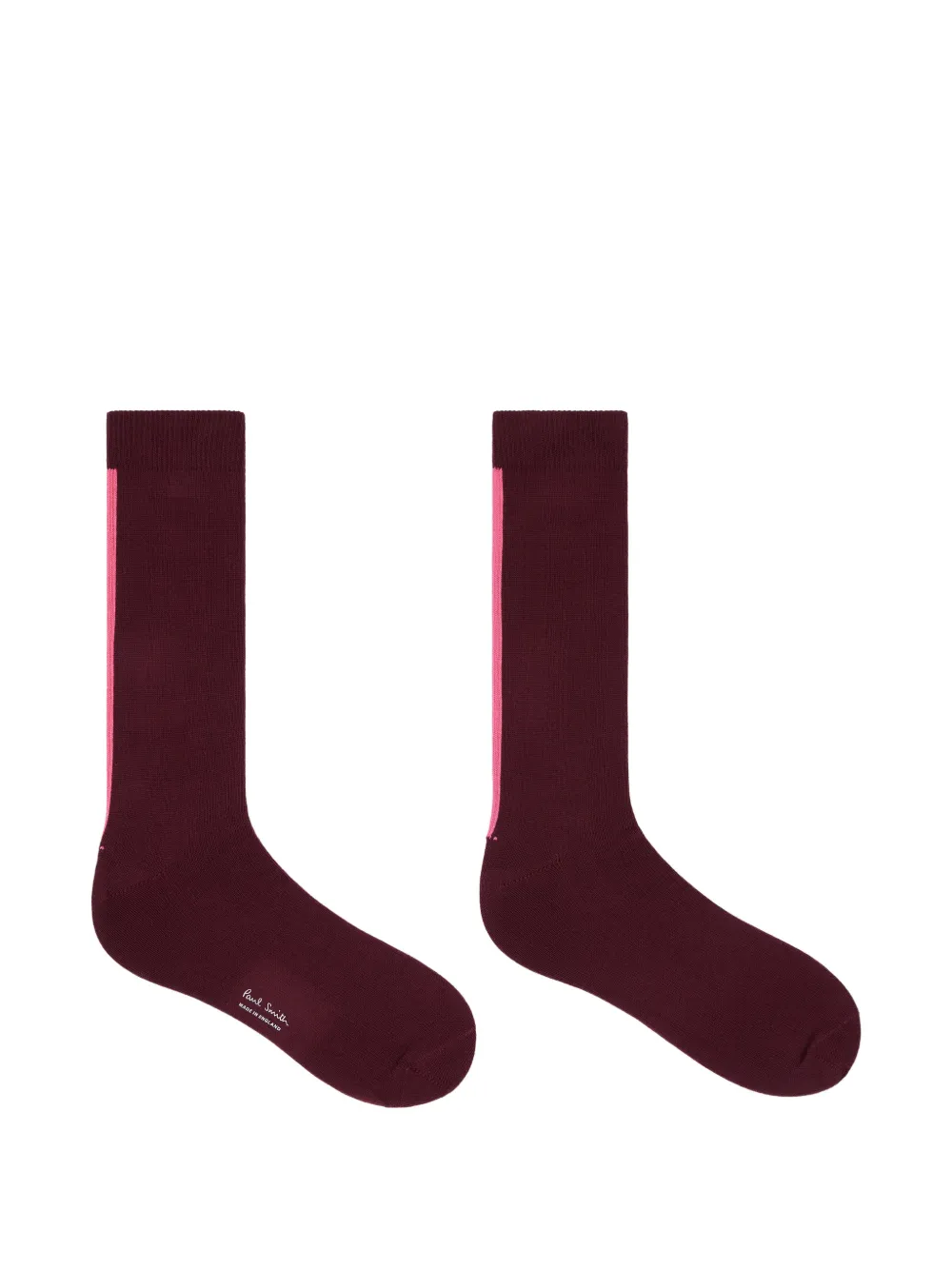 Paul Smith Sokken van katoenblend met contrasterende streep Rood