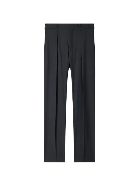 Paul Smith dark-grey shadow check wool trousers