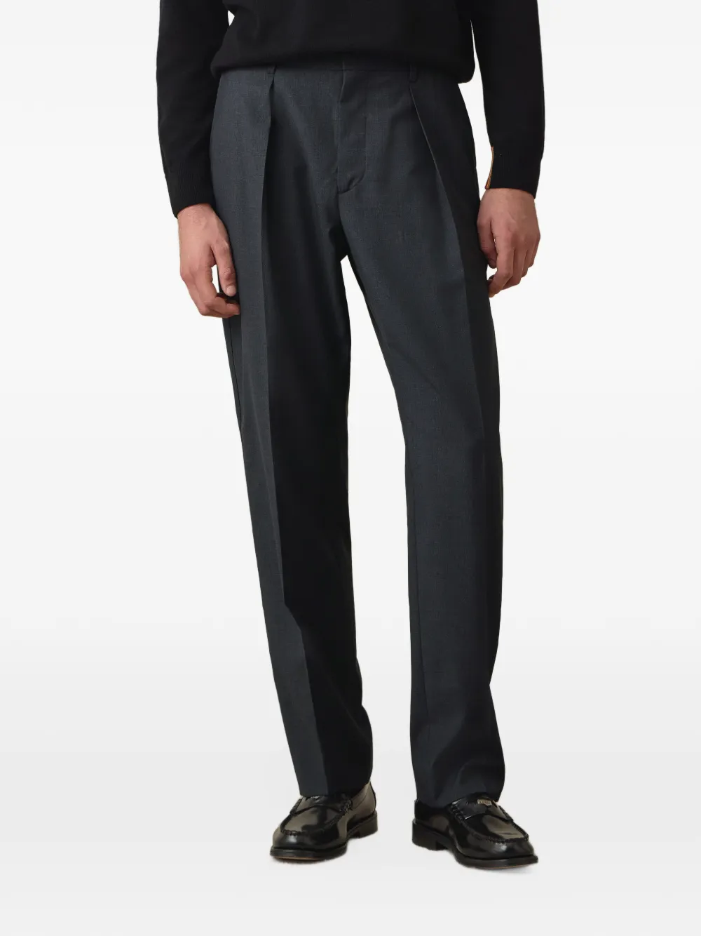 Paul Smith Geruite wollen broek Grijs