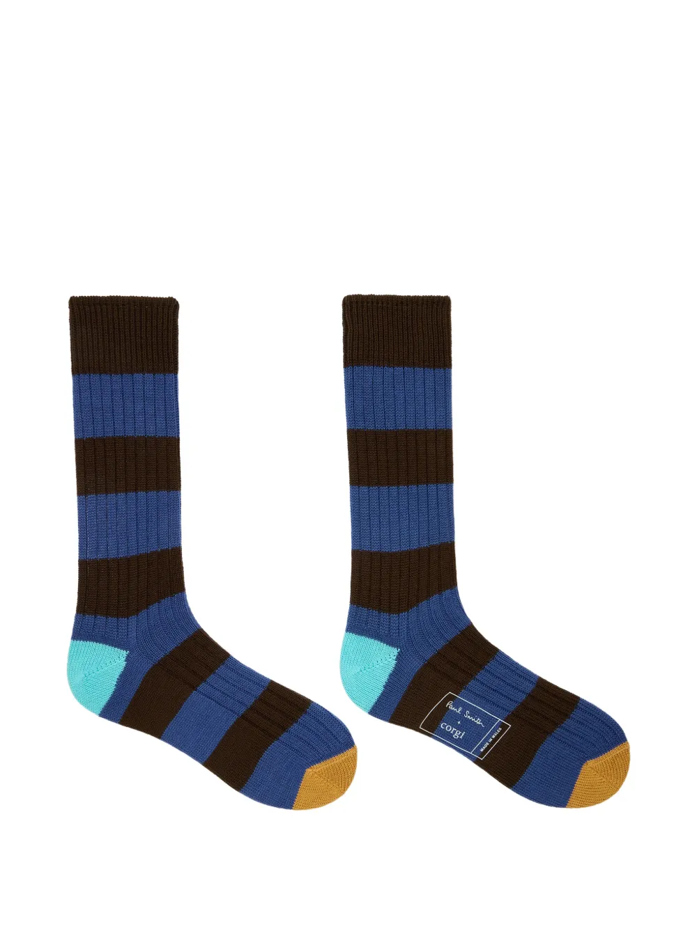 Paul Smith Ribgebreide sokken Blauw