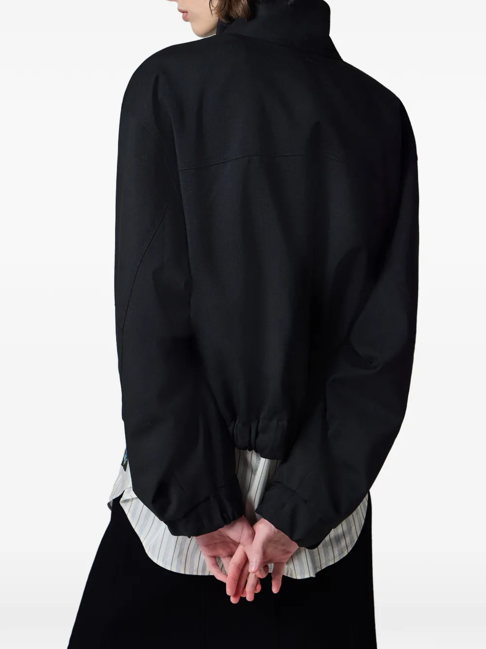 Paul Smith Hopsack wollen bomberjack Zwart