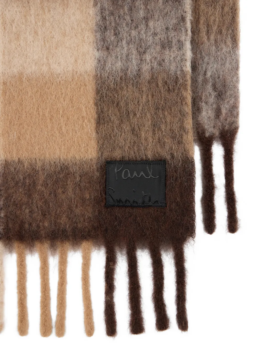 Paul Smith Geruite sjaal Bruin