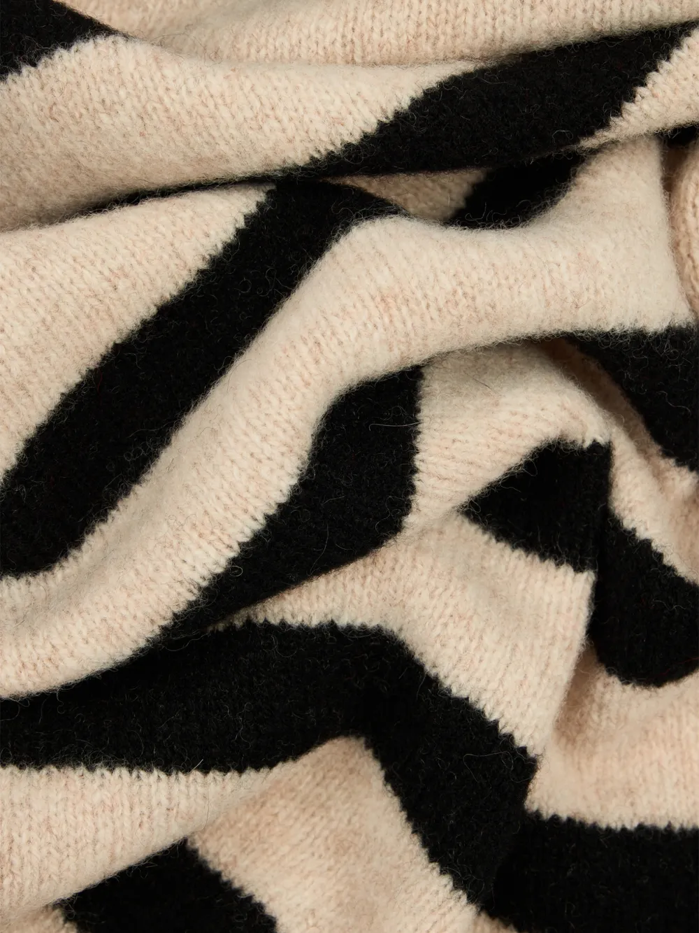 Paul Smith Lamswollen gestreepte sjaal Beige