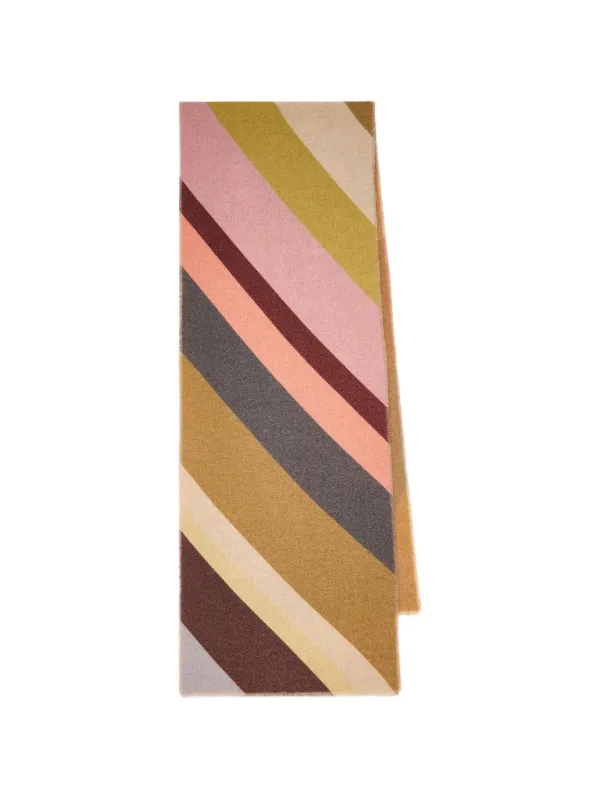 Paul Smith Swirl Cashmere-blend Scarf in Neutrals