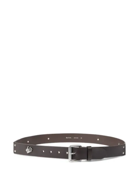 Paul Smith leather charm studded belt