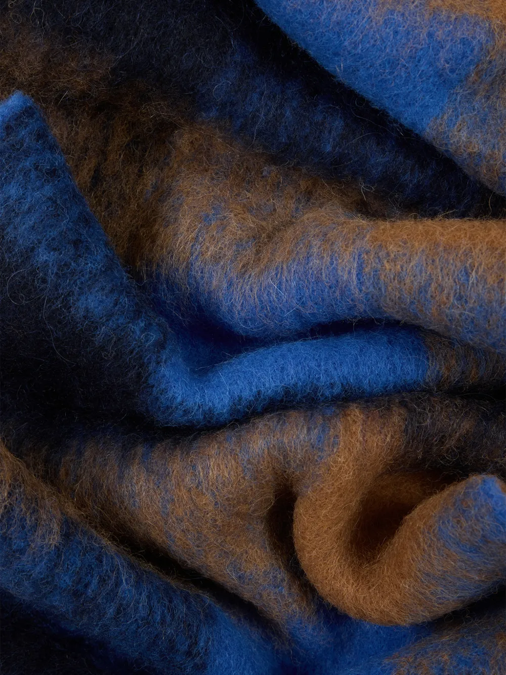 Paul Smith Geruite sjaal met geborsteld effect Blauw