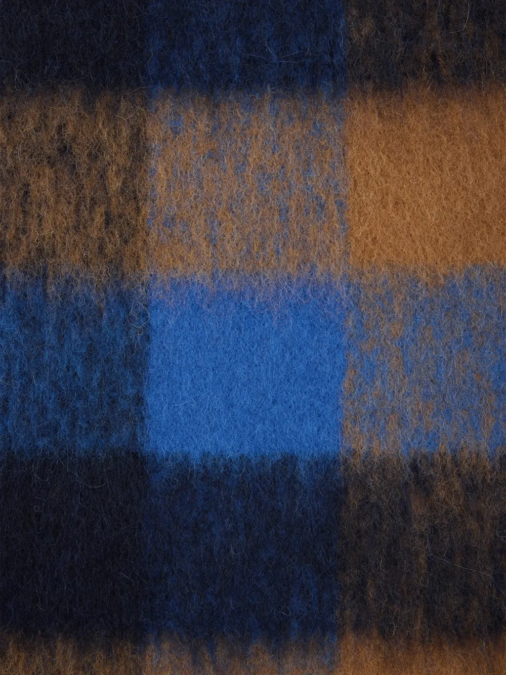 Paul Smith Geruite sjaal met geborsteld effect Blauw