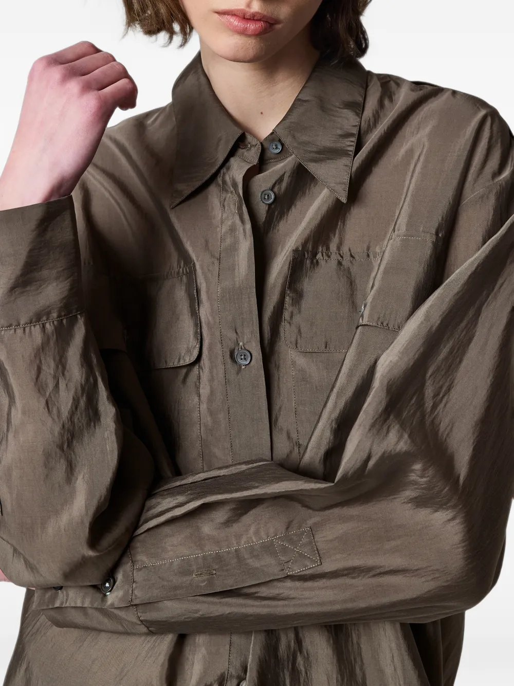 Paul Smith Organza blouse Grijs