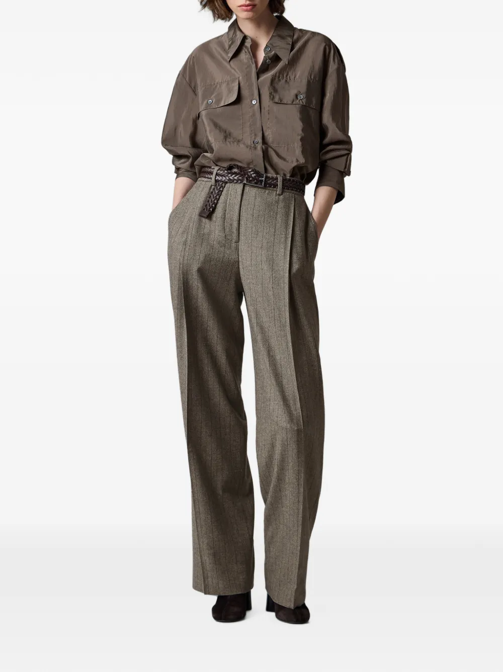 Paul Smith Organza blouse Grijs