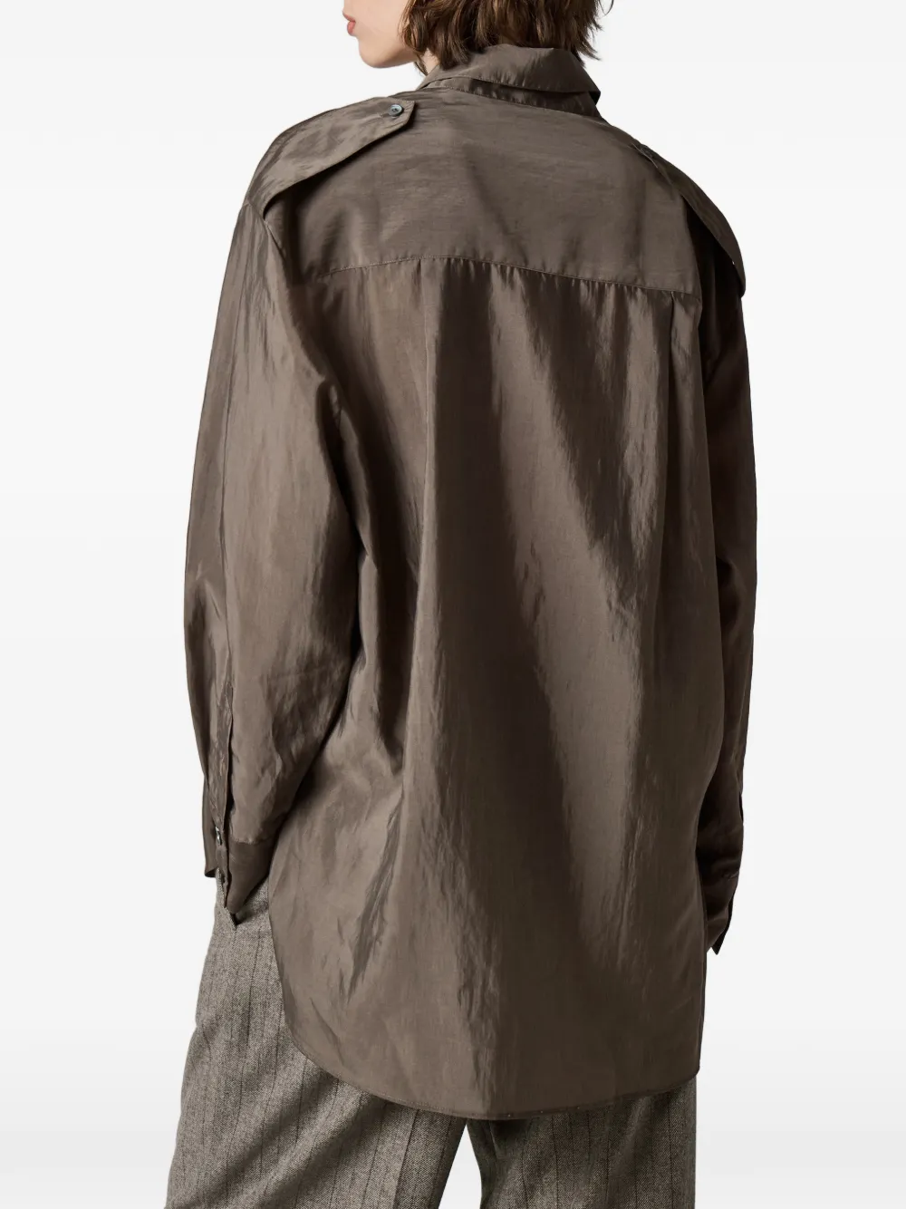 Paul Smith Organza blouse Grijs