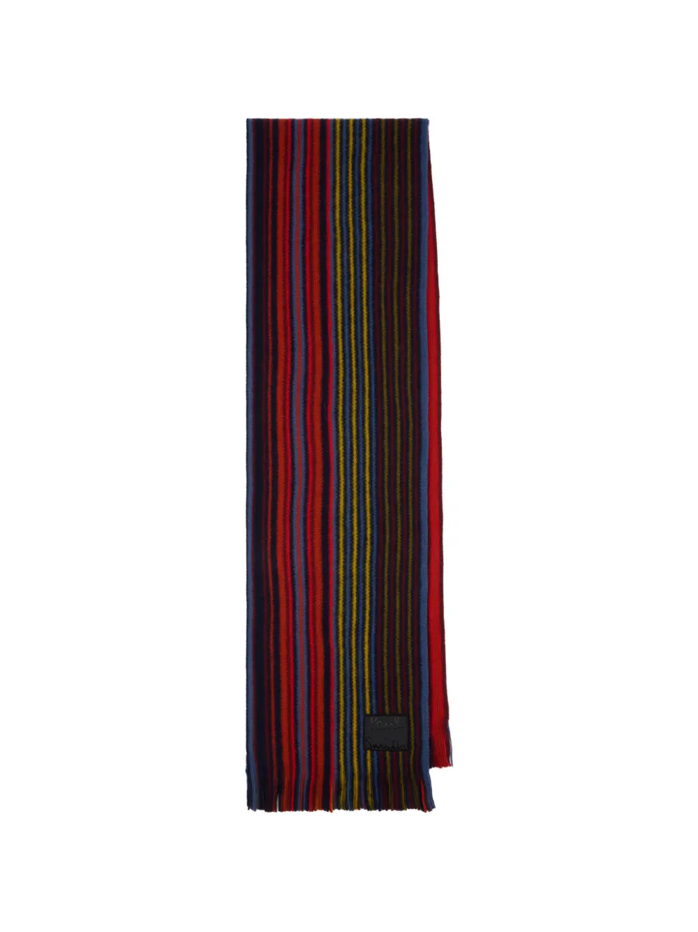 Paul Smith Roter Schal mit Streifen