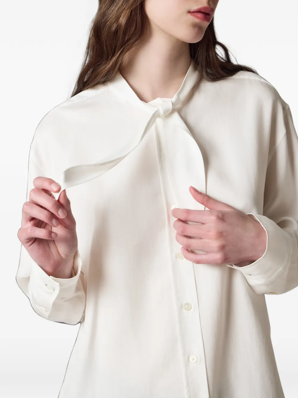 Paul Smith Blouse met strik Beige