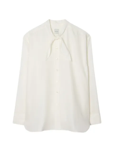Paul Smith ivory bow blouse